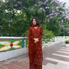 Georgette Chikankari Embroidery Kurta With Pant & Dupatta For Women