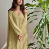 Georgette Chikankari Embroidery Kurta Pant Dupatta Set for Women