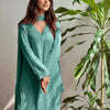 Georgette Chikankari Embroidered Kurta Pant Dupatta Set for Women