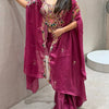 Designer Sharara Set with Embroidered Shrug