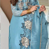 Jimmy Choo Embroidered Cut Work Kurta Pant Dupatta Set for Women