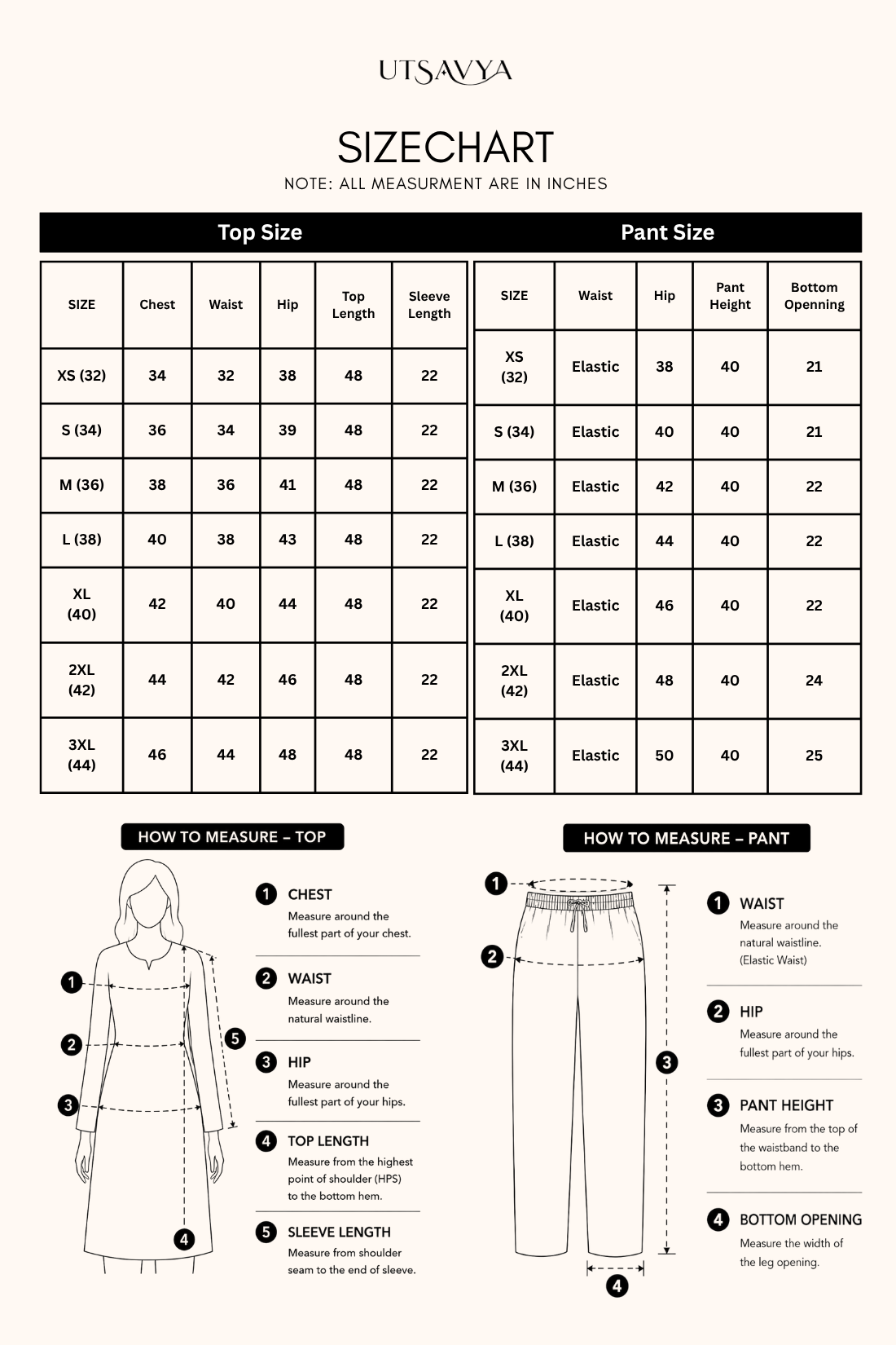 Size Chart Guide